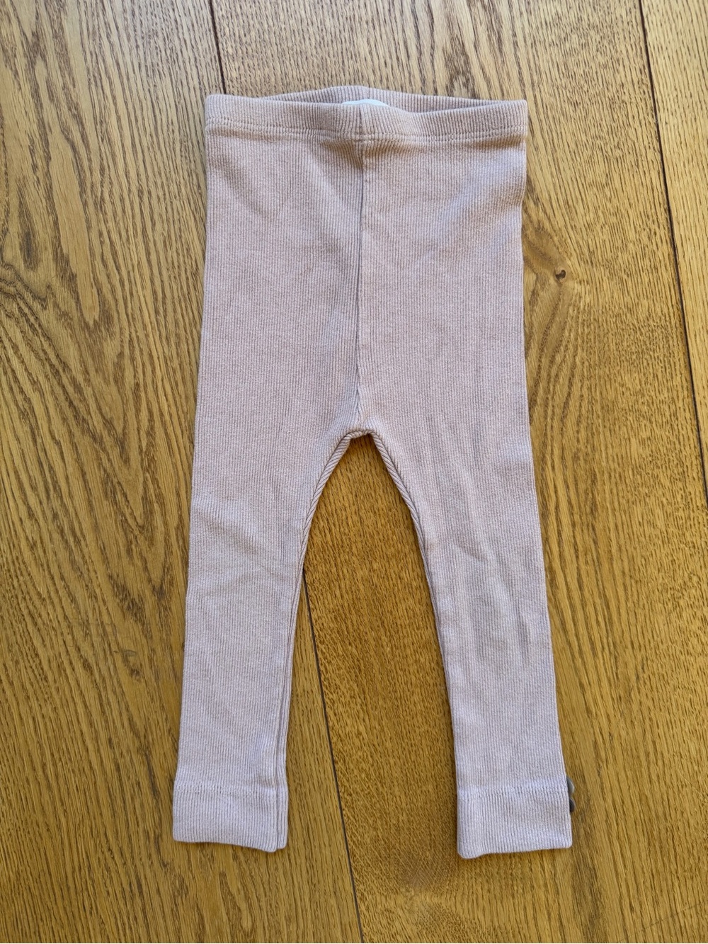 1+ in the Family Kids Ribbed Leggings in Light Mauve Size 3